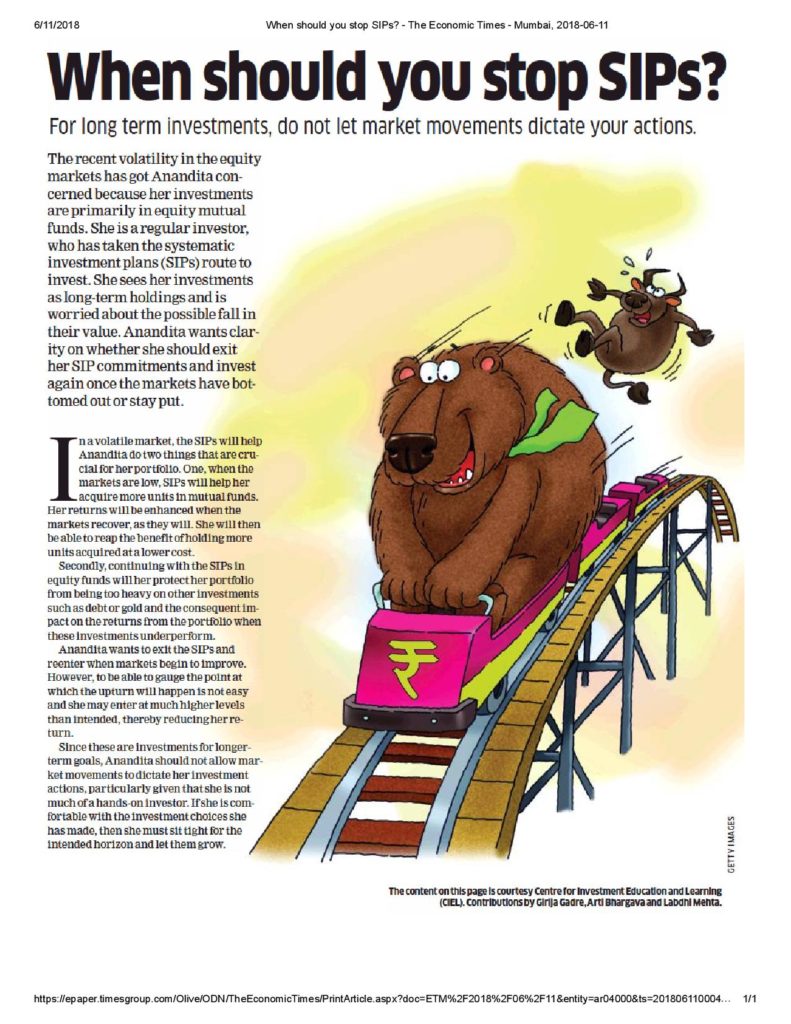 Mutual Funds - When Should You Stop SIPs?